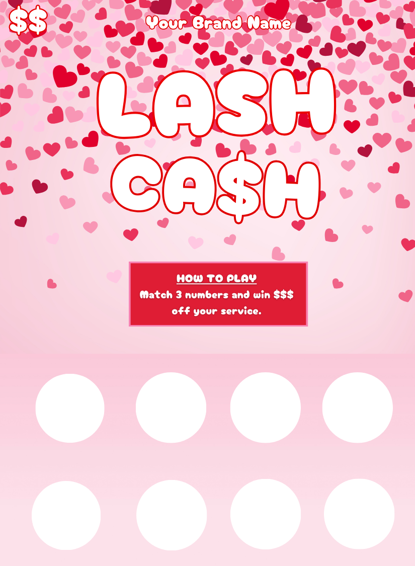 DIY Scratch Off Flyer Template (Valentines Edition)