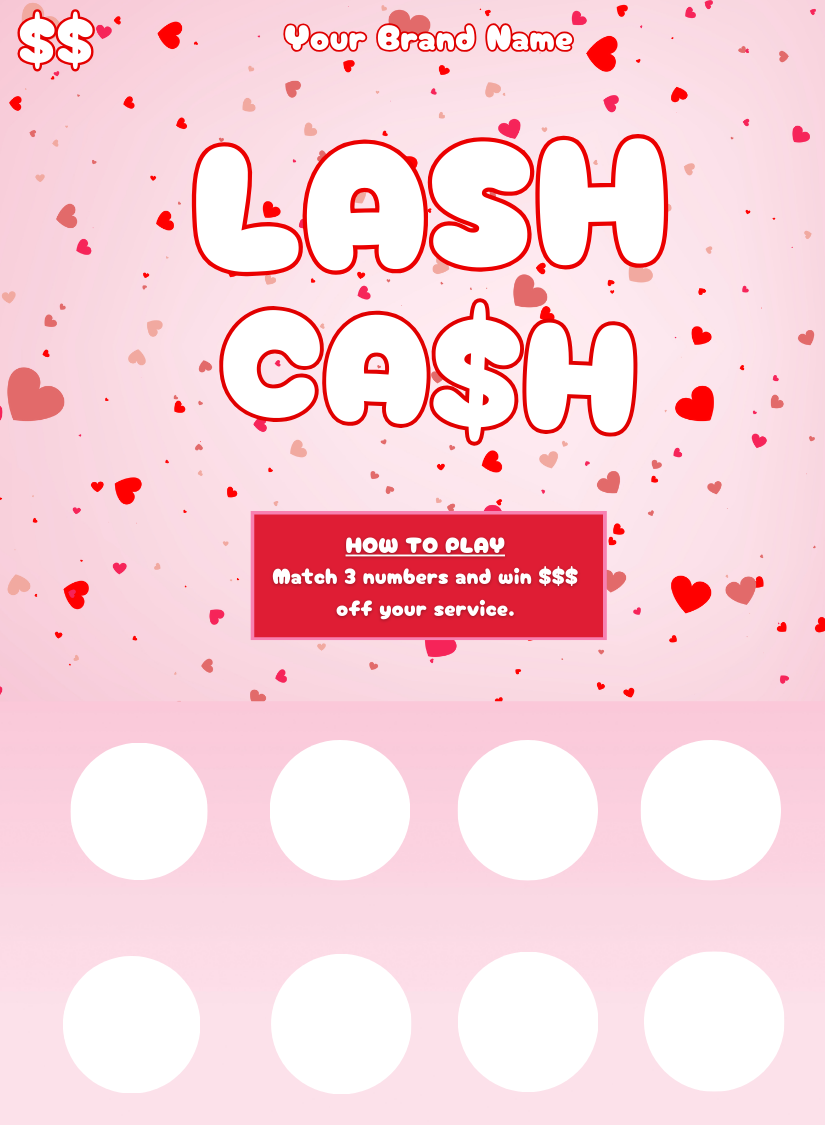 DIY Scratch Off Flyer Template (Valentines Edition)
